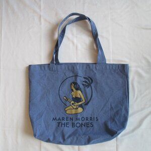 Maren Morris Them Bones Tote Bag Blue  Music Merch RARE Limited Edition